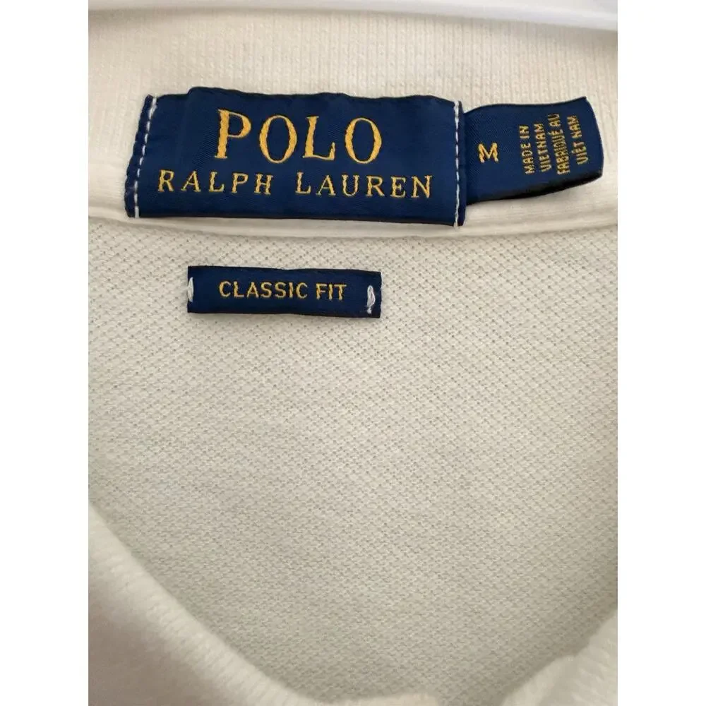 Polo Ralph Lauren Polo Shirt Mens Medium Blue Ombre Classic Fit Short Sleeve